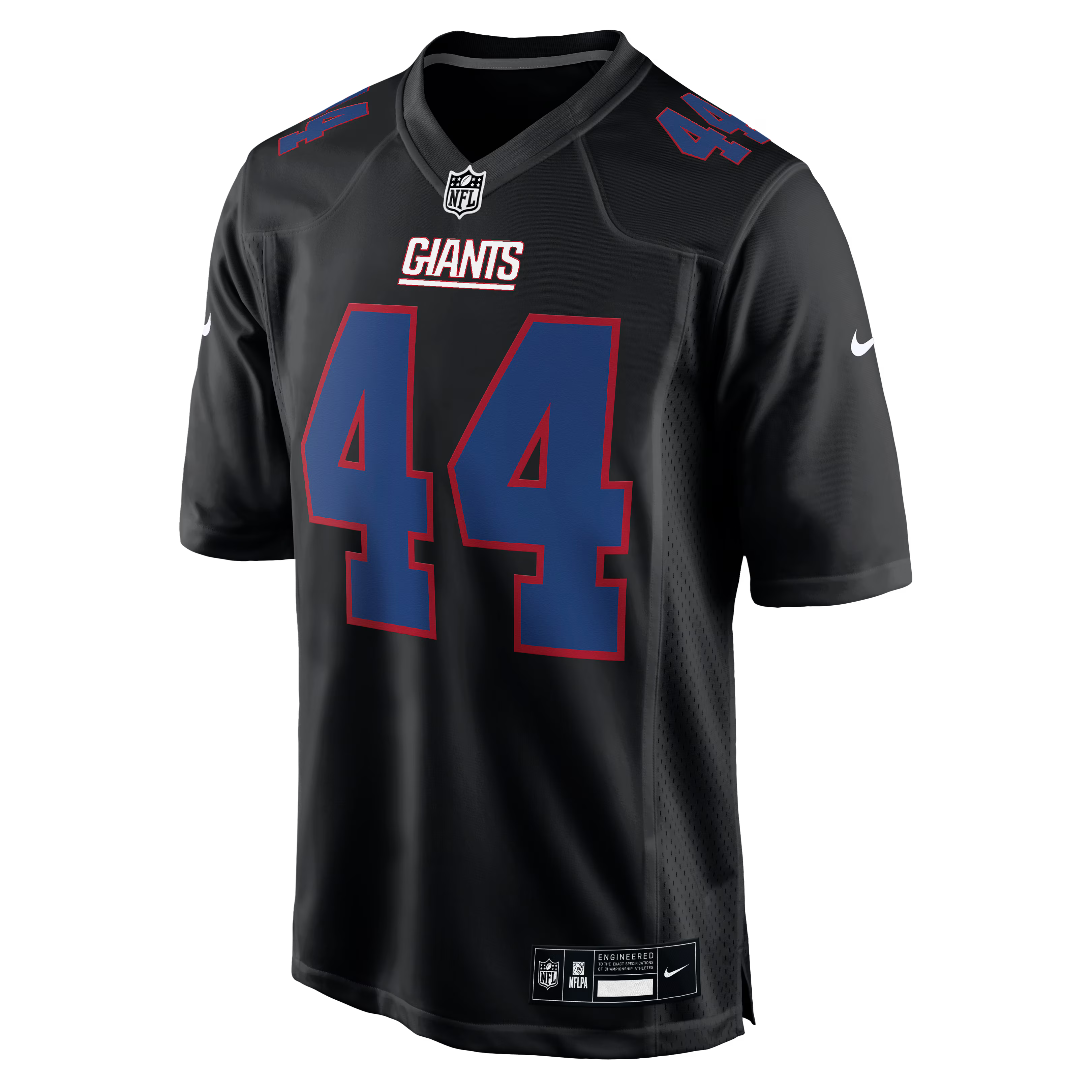 New York Giants Cam Skattebo Carbon Black Fashion Game Jersey