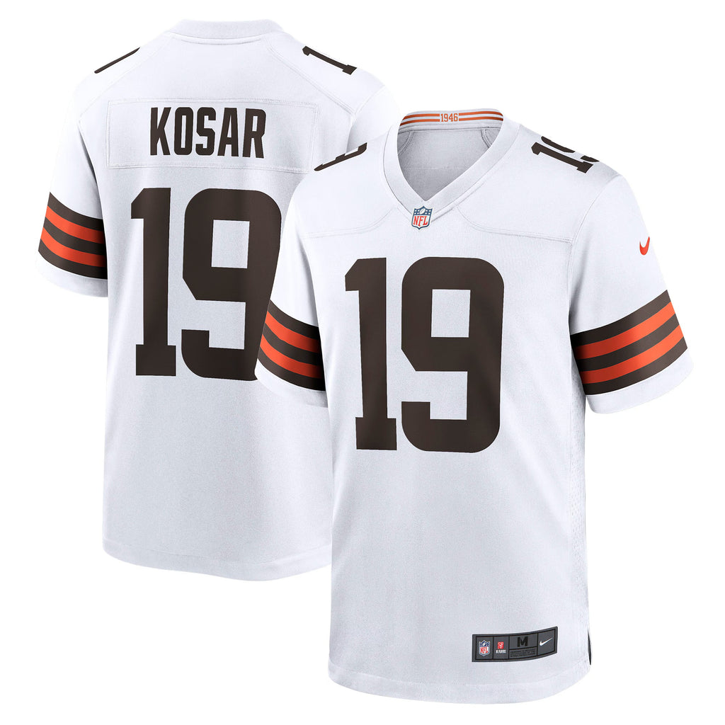 Cleveland Browns Bernie Kosar White Retired Player Game Jersey