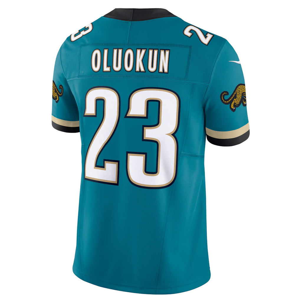 Jacksonville Jaguars Foye Oluokun Teal Prowler Throwback Vapor F.U.S.E. Limited Jersey