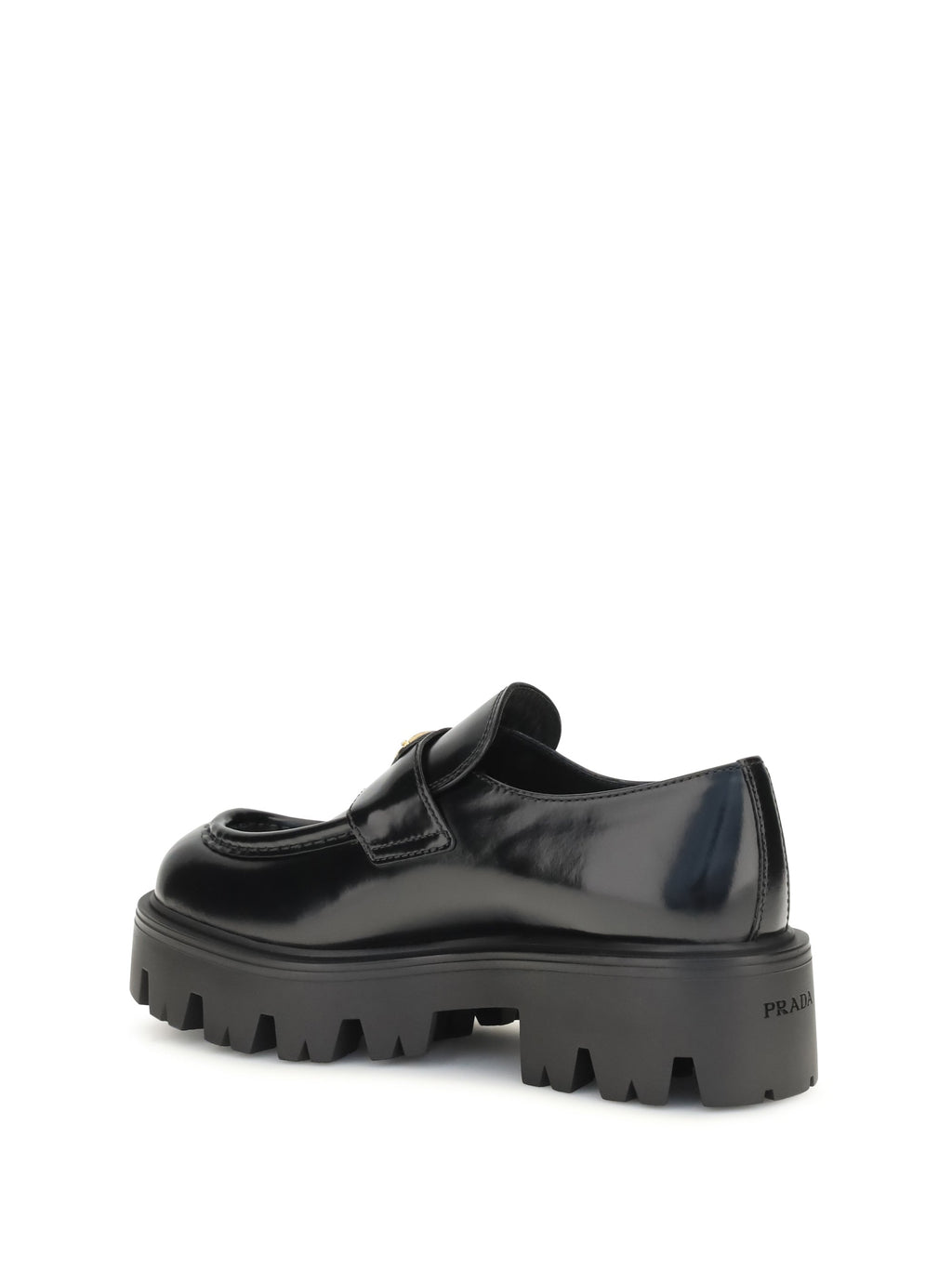 Prada Women Brushed Leather Loafers