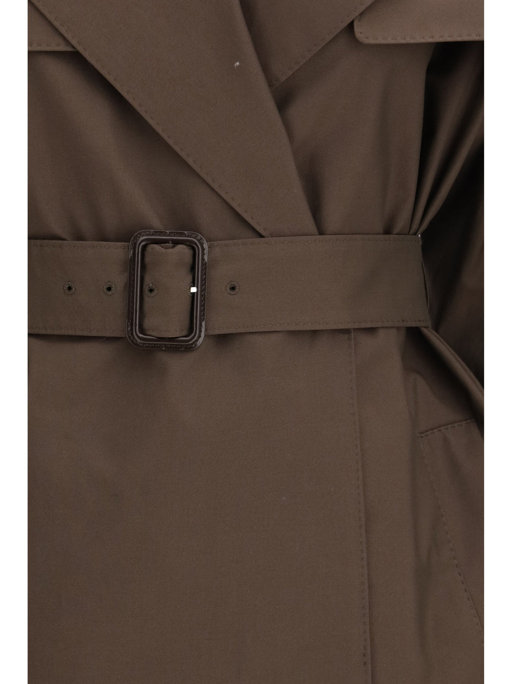 Max Mara The Cube Women Double-Breasted Cotton-Blend Trench Coat