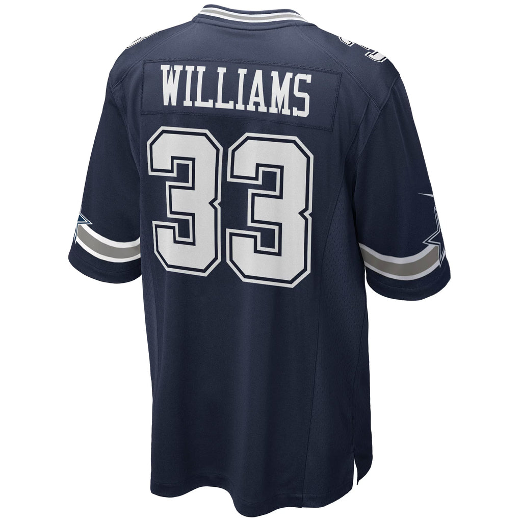 Dallas Cowboys Javonte Williams Navy Team Game Jersey