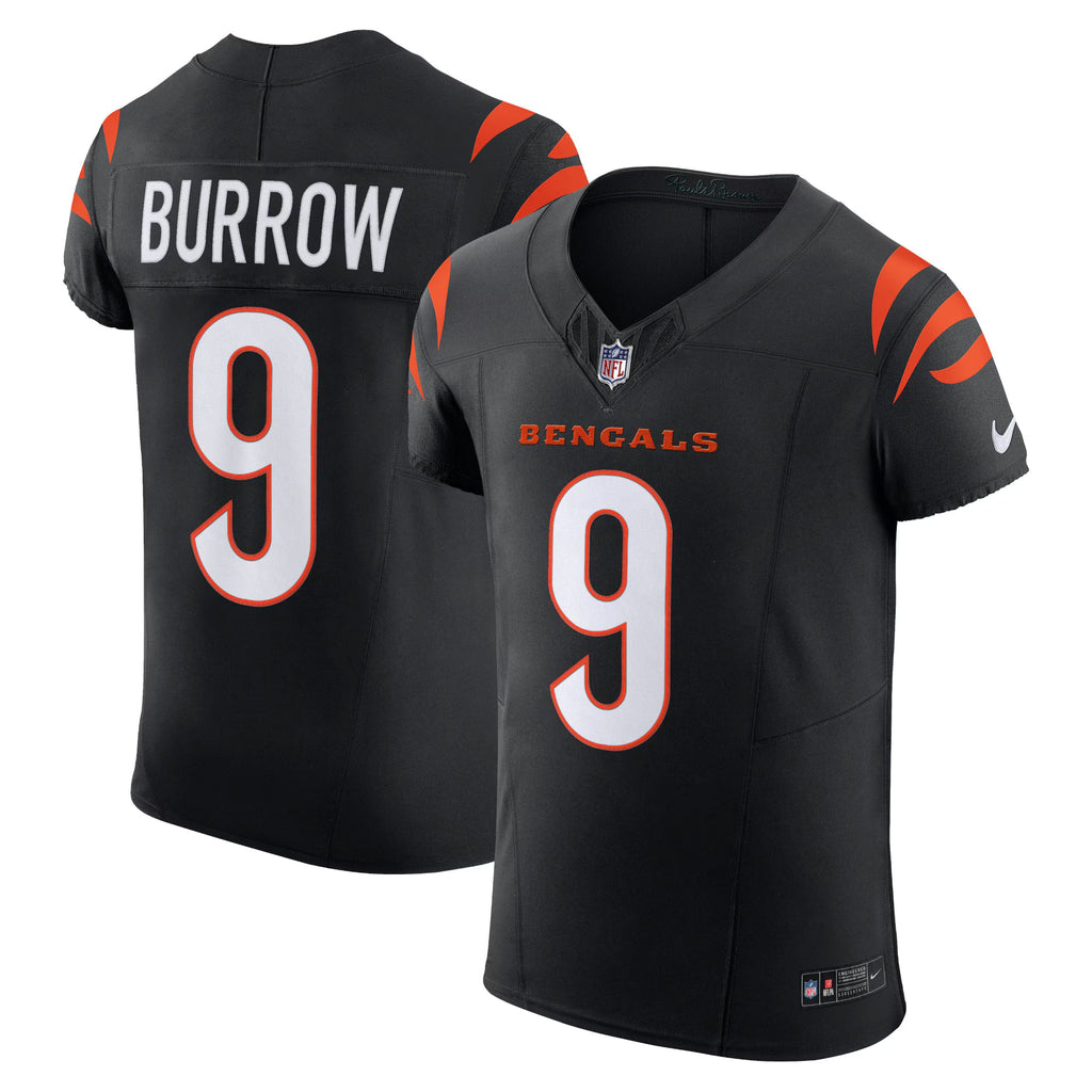 Cincinnati Bengals Joe Burrow Black Vapor F.U.S.E. Elite Jersey
