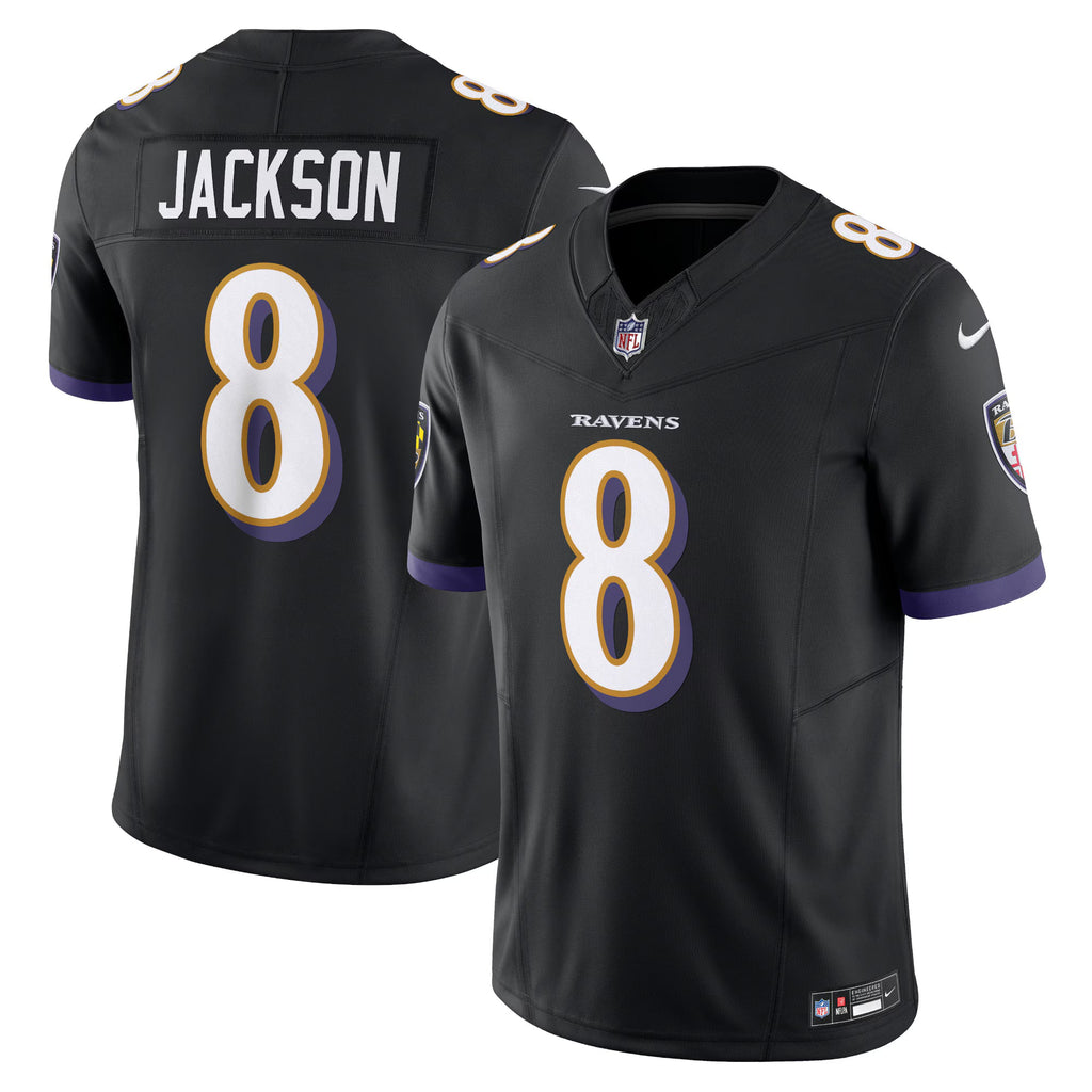 Baltimore Ravens Lamar Jackson Black Vapor F.U.S.E. Limited Jersey