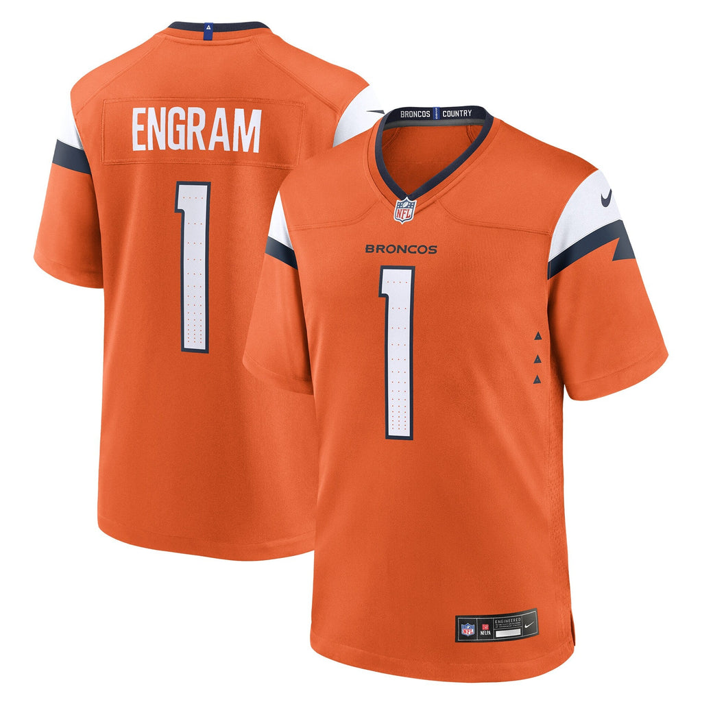 Denver Broncos Evan Engram Orange Team Game Jersey