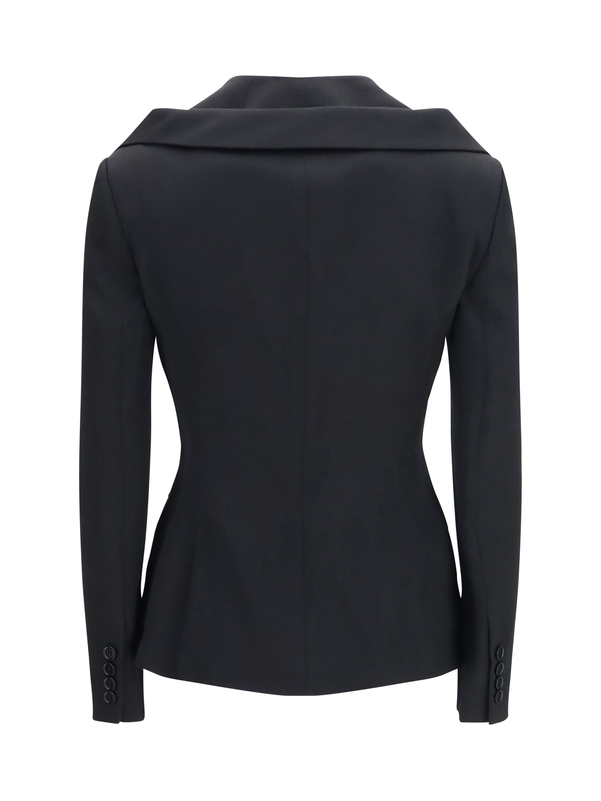 Alexander Mcqueen Women Structured Off-Shoulder Jacket With Harness Details