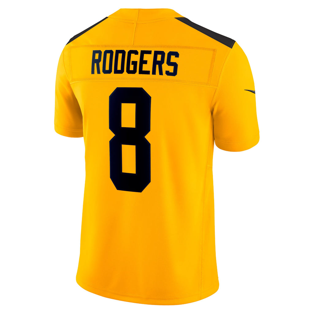 Pittsburgh Steelers Aaron Rodgers Gold Alternate Vapor F.U.S.E. Limited Jersey