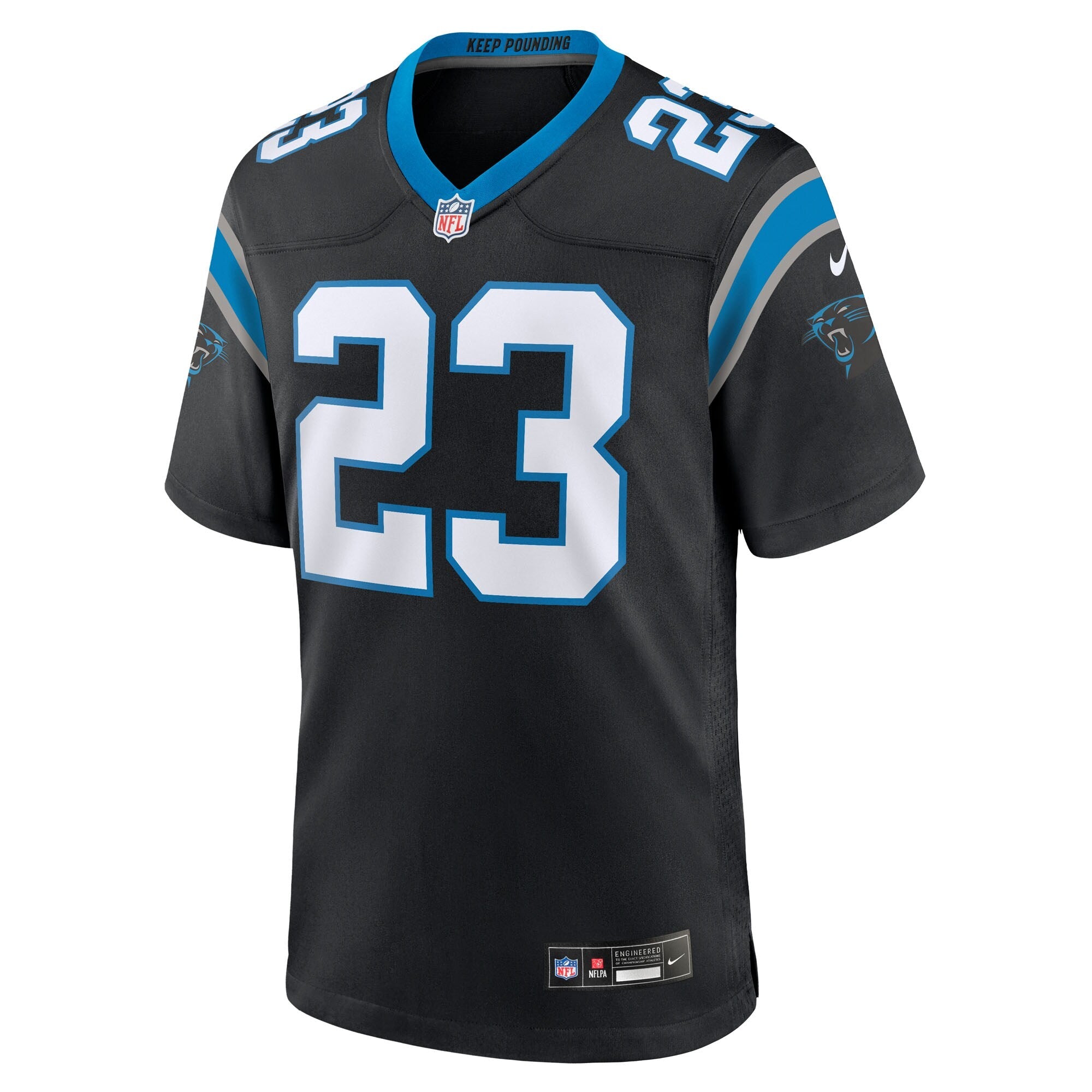 Carolina Panthers Trevor Etienne Black Team Game Jersey