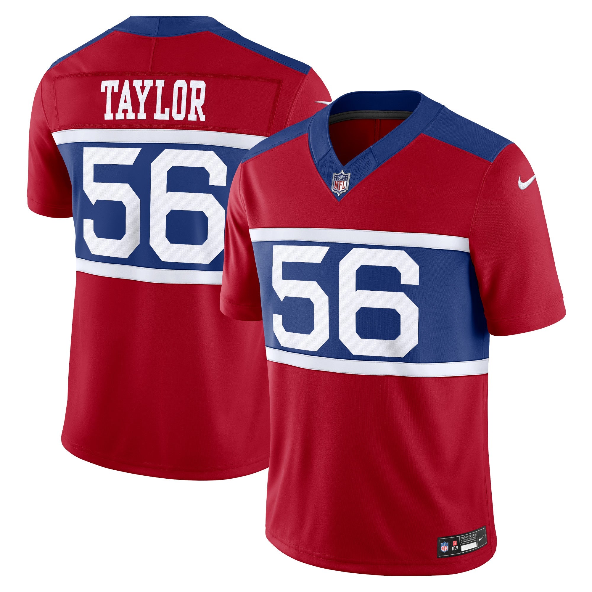 New York Giants Lawrence Taylor Century Red Alternate Vapor F.U.S.E. Retired Player Limited Jersey