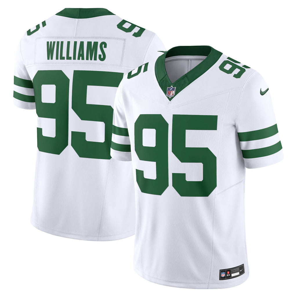 New York Jets Quinnen Williams Legacy White Vapor F.U.S.E. Limited Jersey
