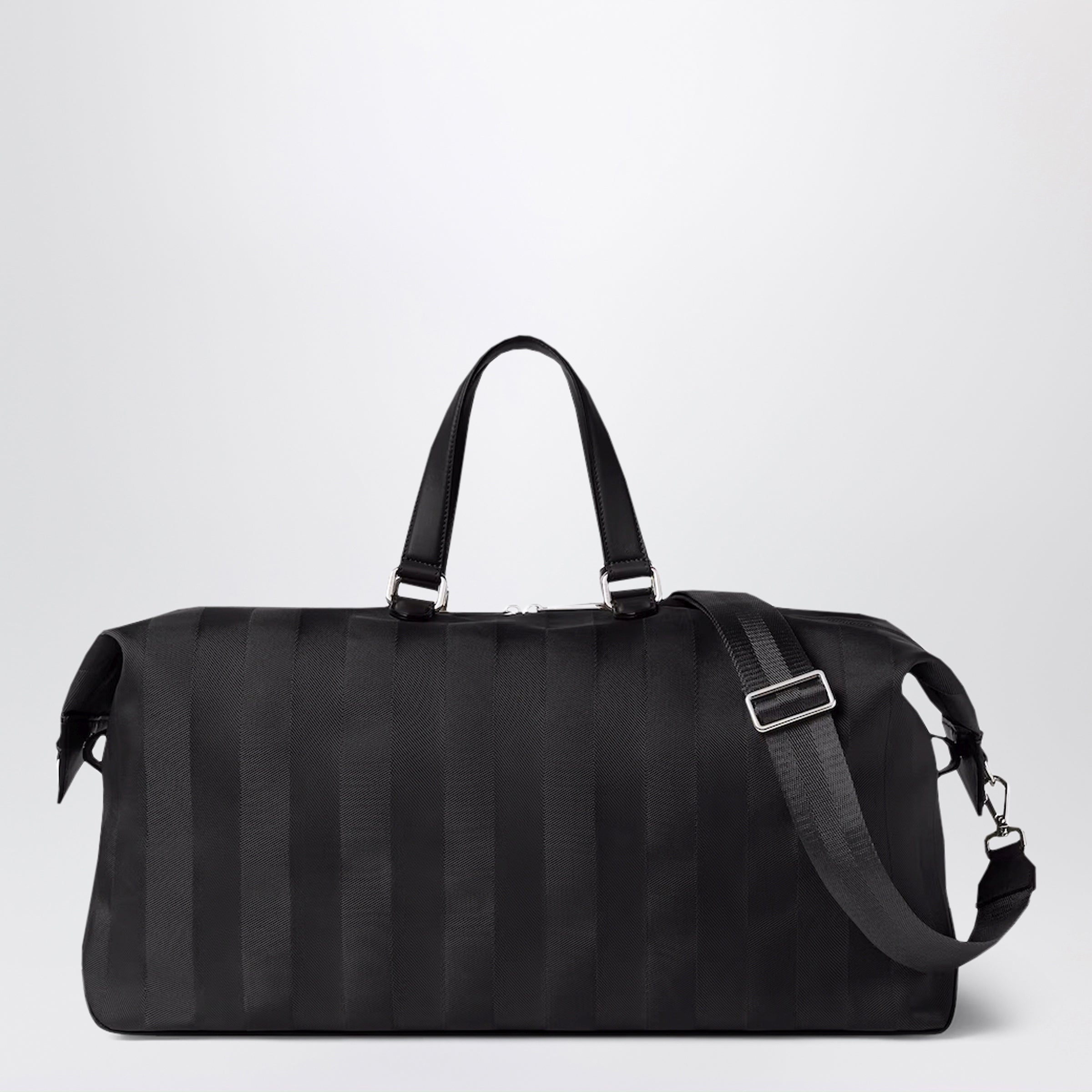 Fendi Fendi Lui 48 Duffle Bag In Black Pequin Nylon Men