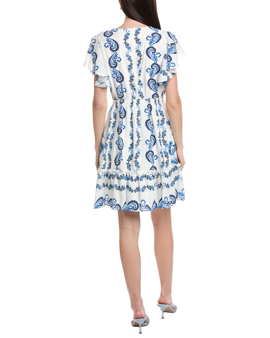 Maison Tara Printed Gingham Dress