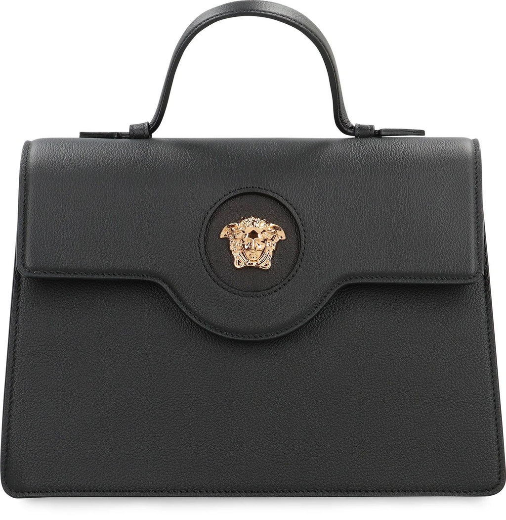 Versace La Medusa Leather Handbag