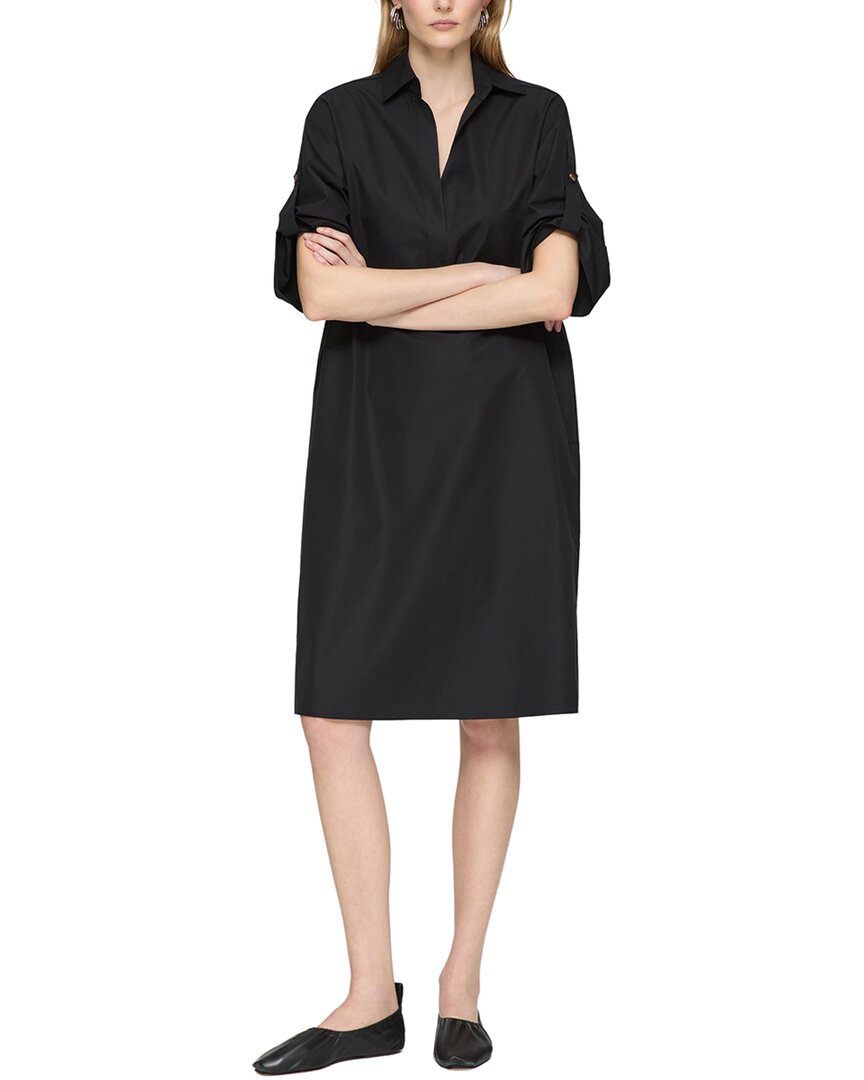 Lafayette 148 New York Plus W Tab Sleeve Popover Dress