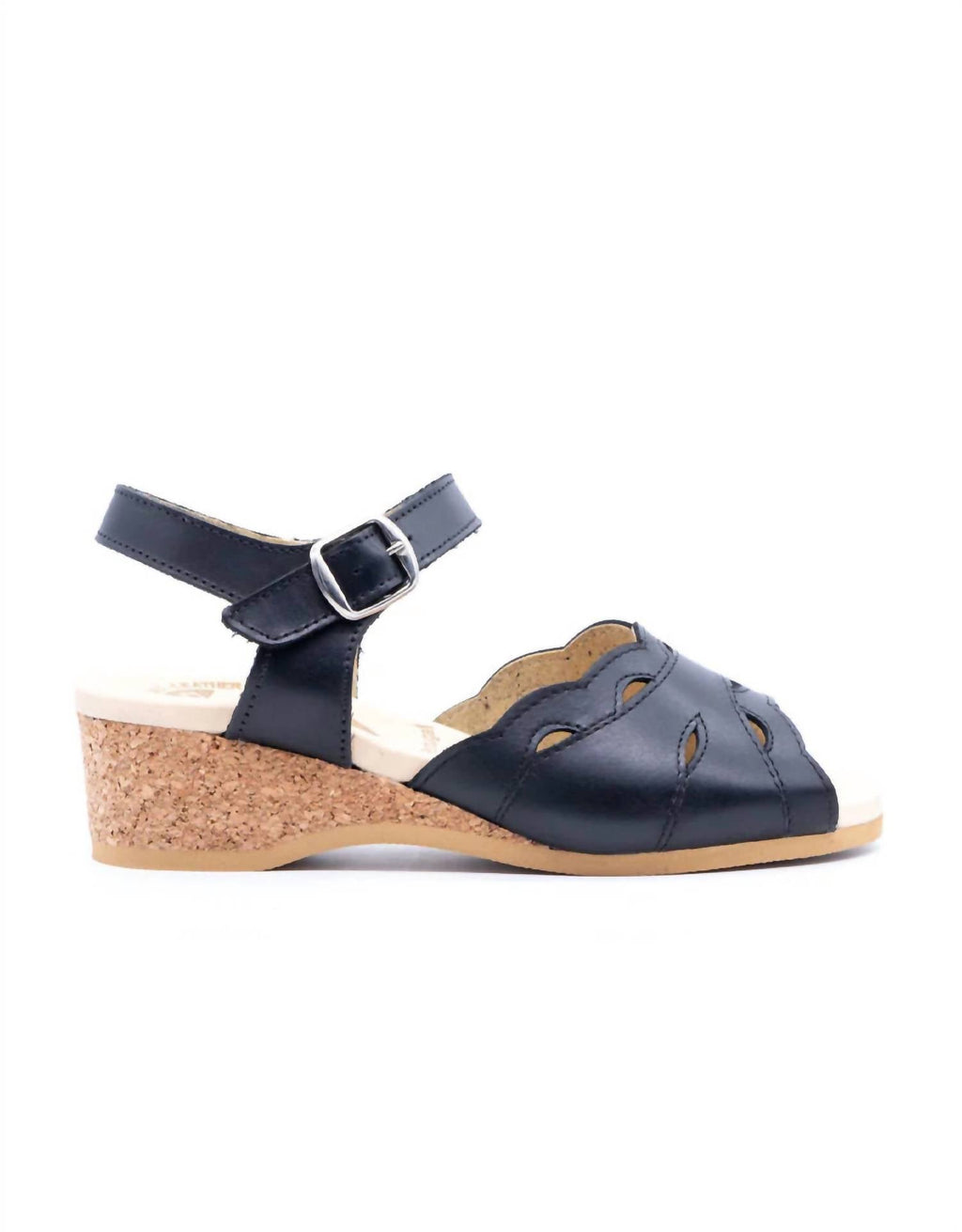 Women's Ariel Cork Wedge Sandals In Black