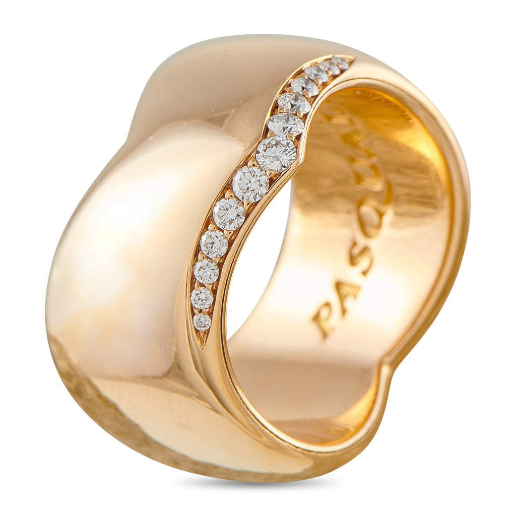 Pasquale Bruni 18K Rose Gold 0.20ct Diamond Ring PB10-041526