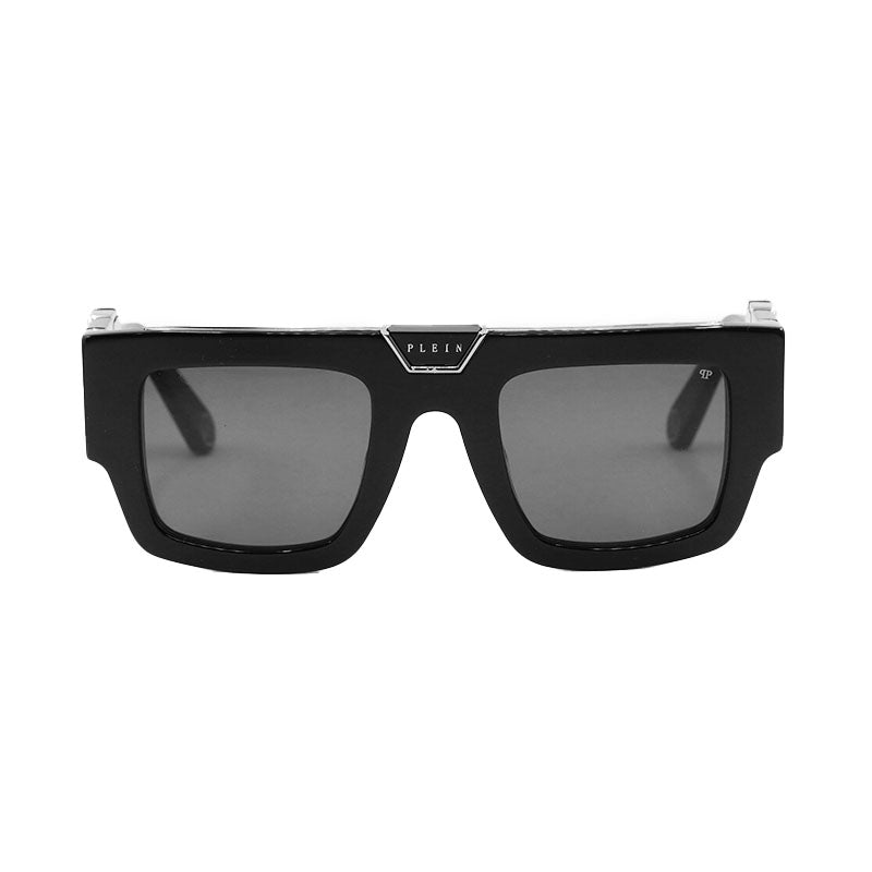 Philipp Plein Sunglasses Square Full Rim, Black Frame And Grey Lens Spp092M700Y