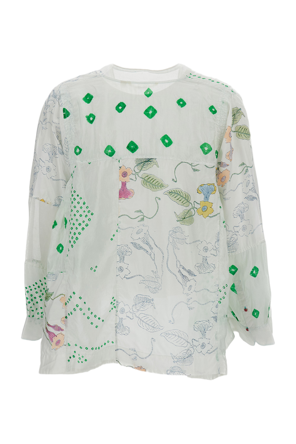 Embellished Off-White Kaftan With Georgette Cape