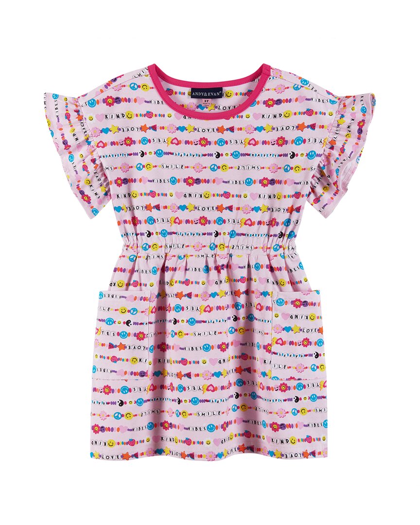 Andy & Evan Friendship Bracelet Printed Jersey Dress