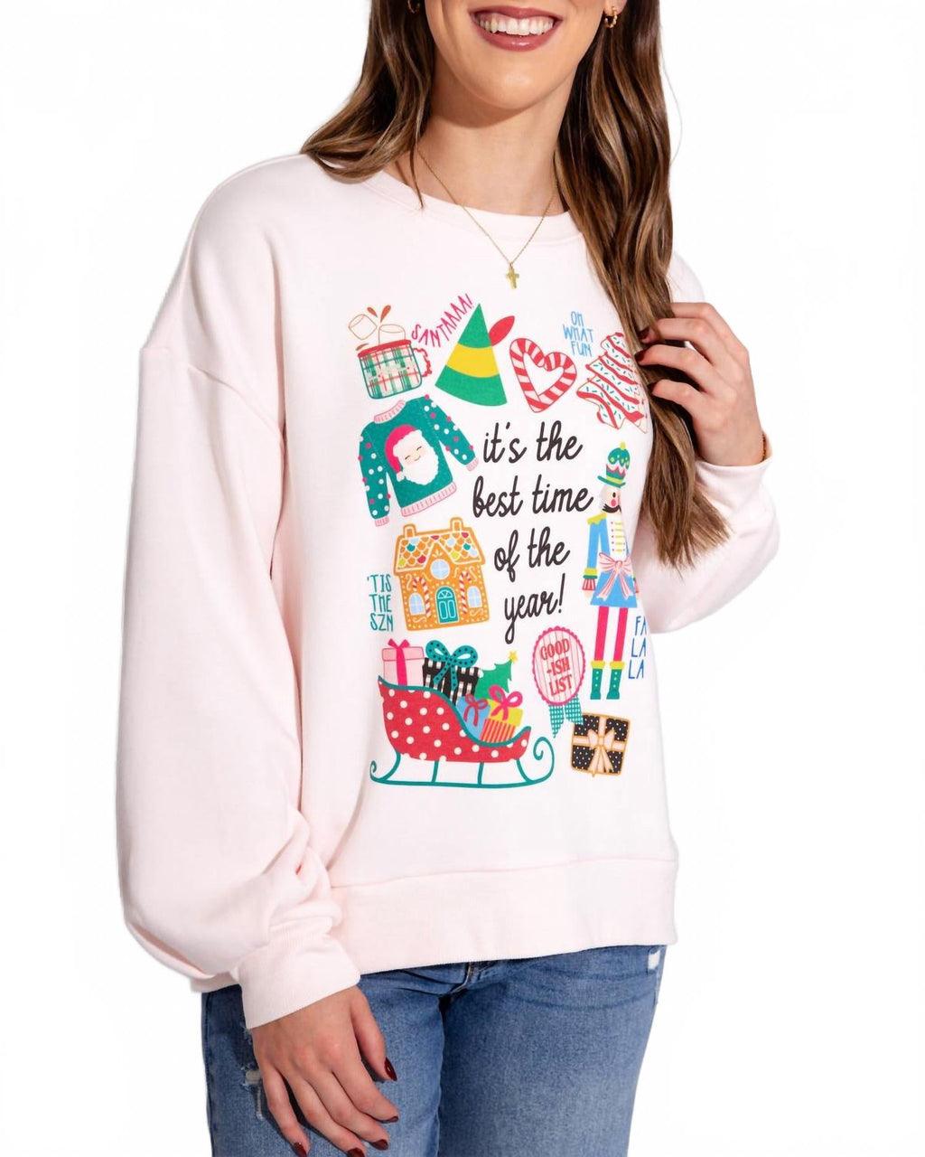 It's The Best Time Of The Year Sweatshirt In White