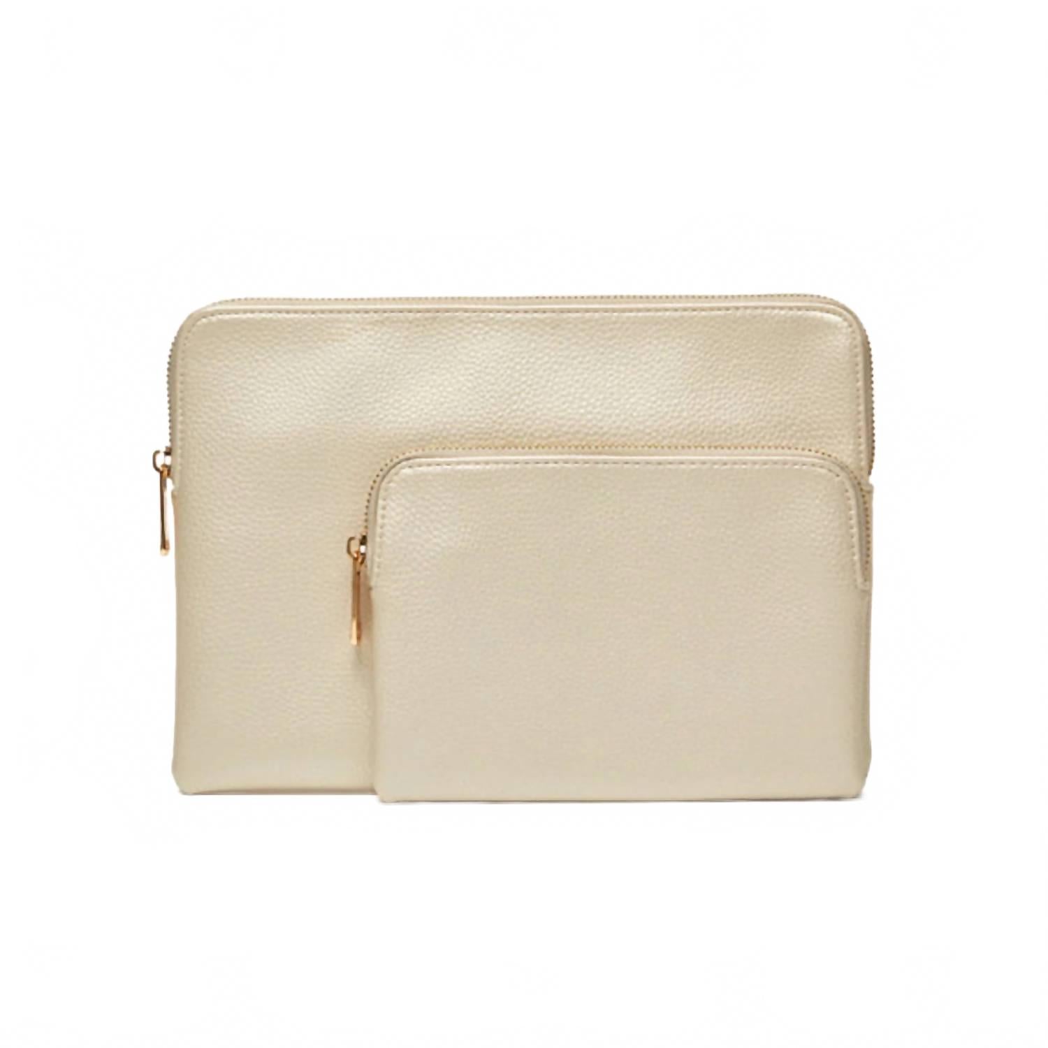 Women's Mia Pouch - 2 Piece In Champagne