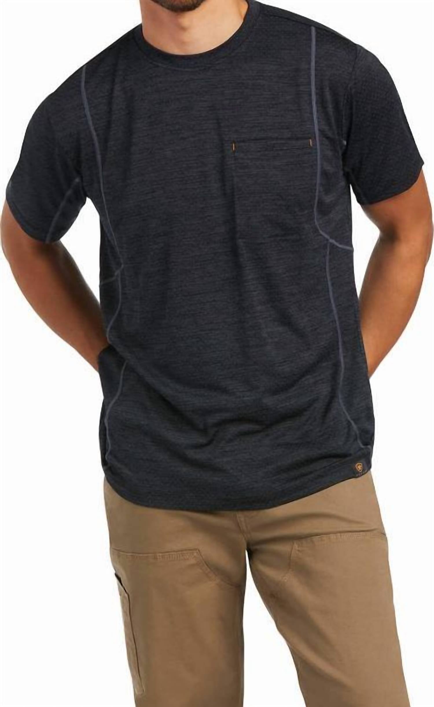 Men's Rebar Evolve Athletic Fit Work Top In Black