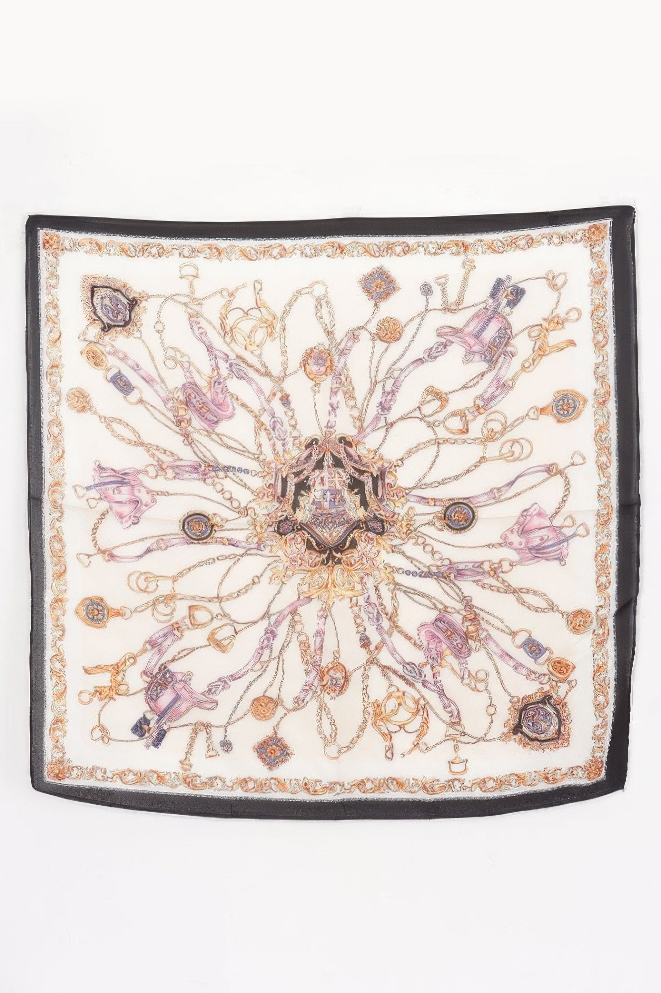 Artistic Multi Print Bandana with Refined Motifs