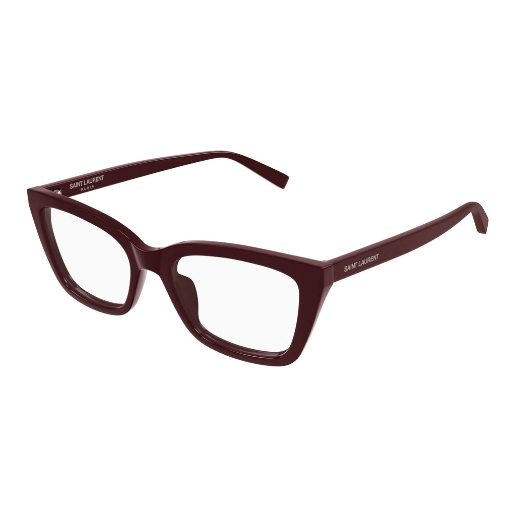Rectangular Frame Eyewear In Deep Burgundy