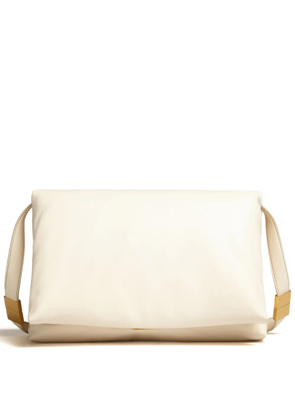 Marni Prisma Puffball Leather Shoulder Bag - Ivory