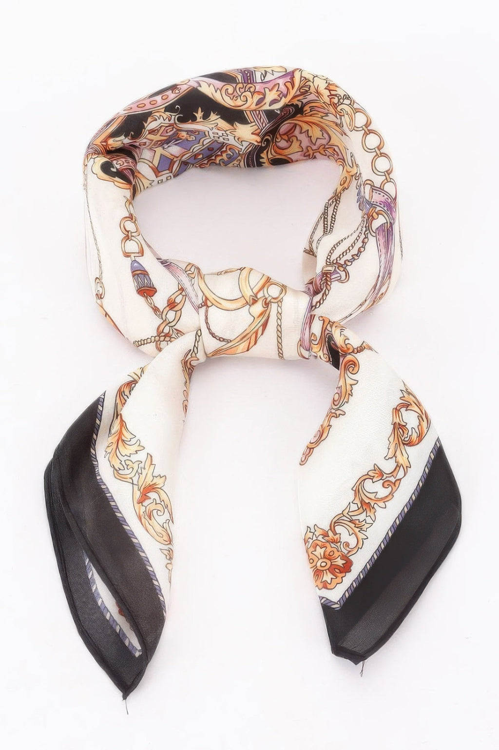 Artistic Multi Print Bandana with Refined Motifs