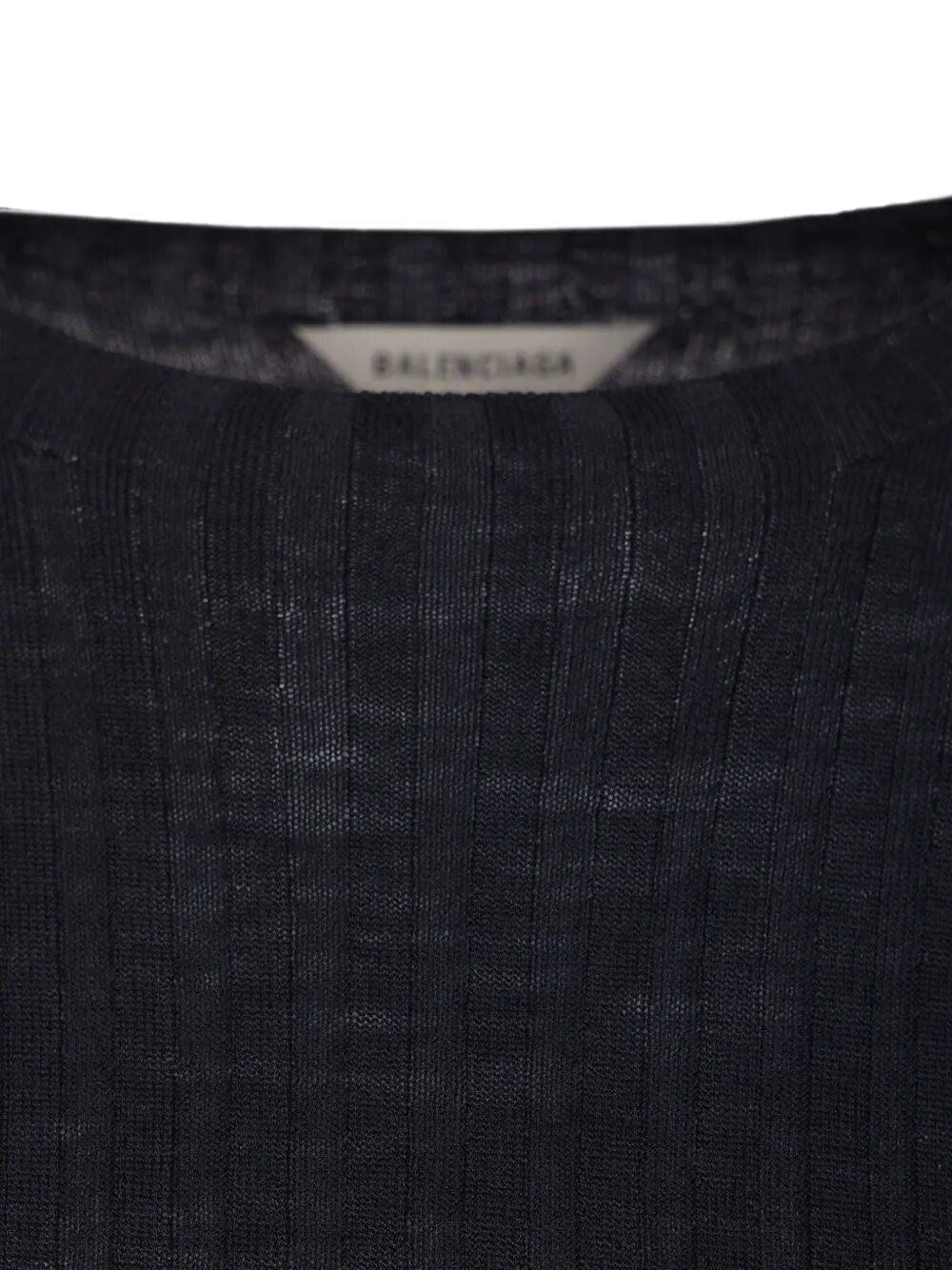 Balenciaga Women Ribbed Knit Sweater