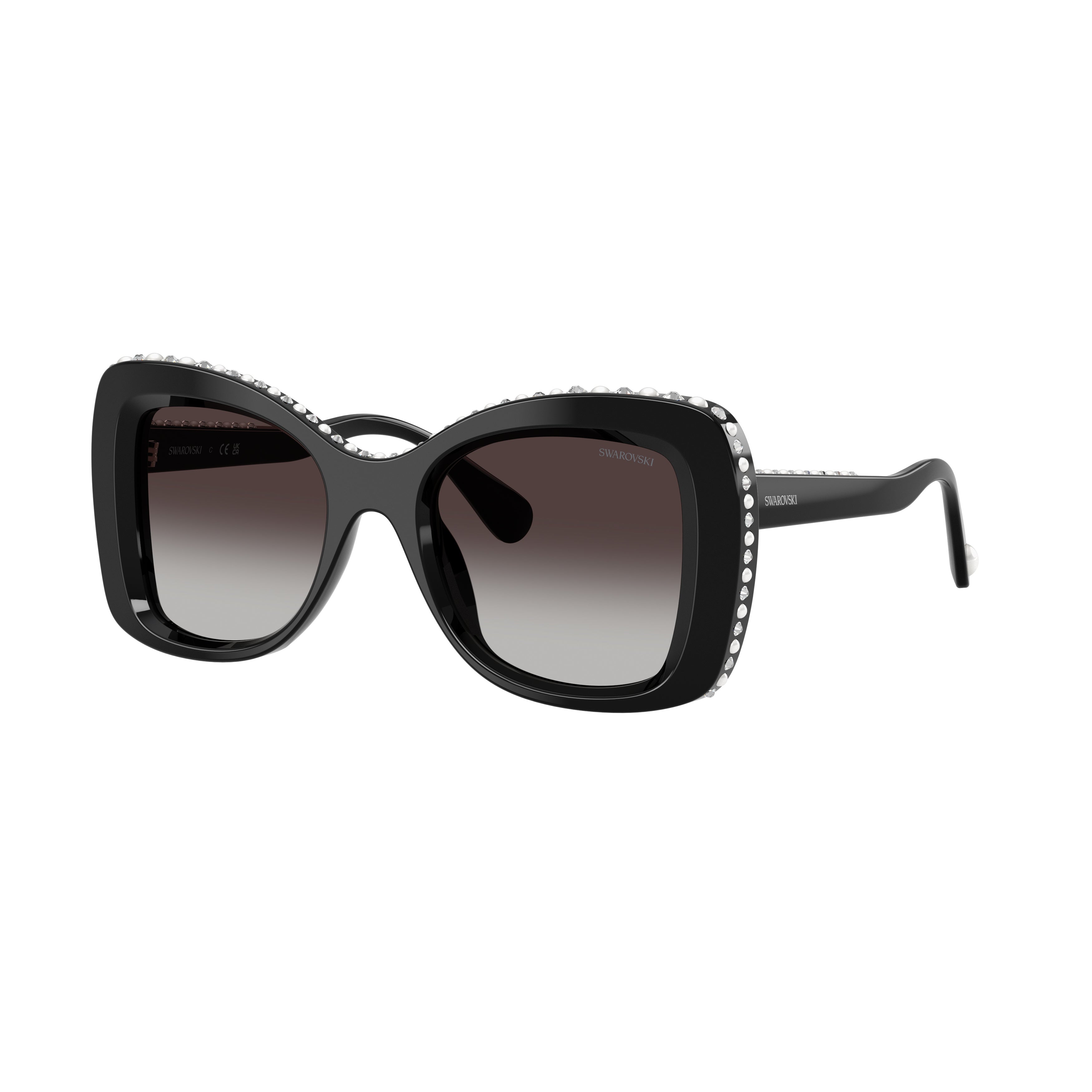 0Sk6062U Oversized Square Sunglasses with Crystal Accents