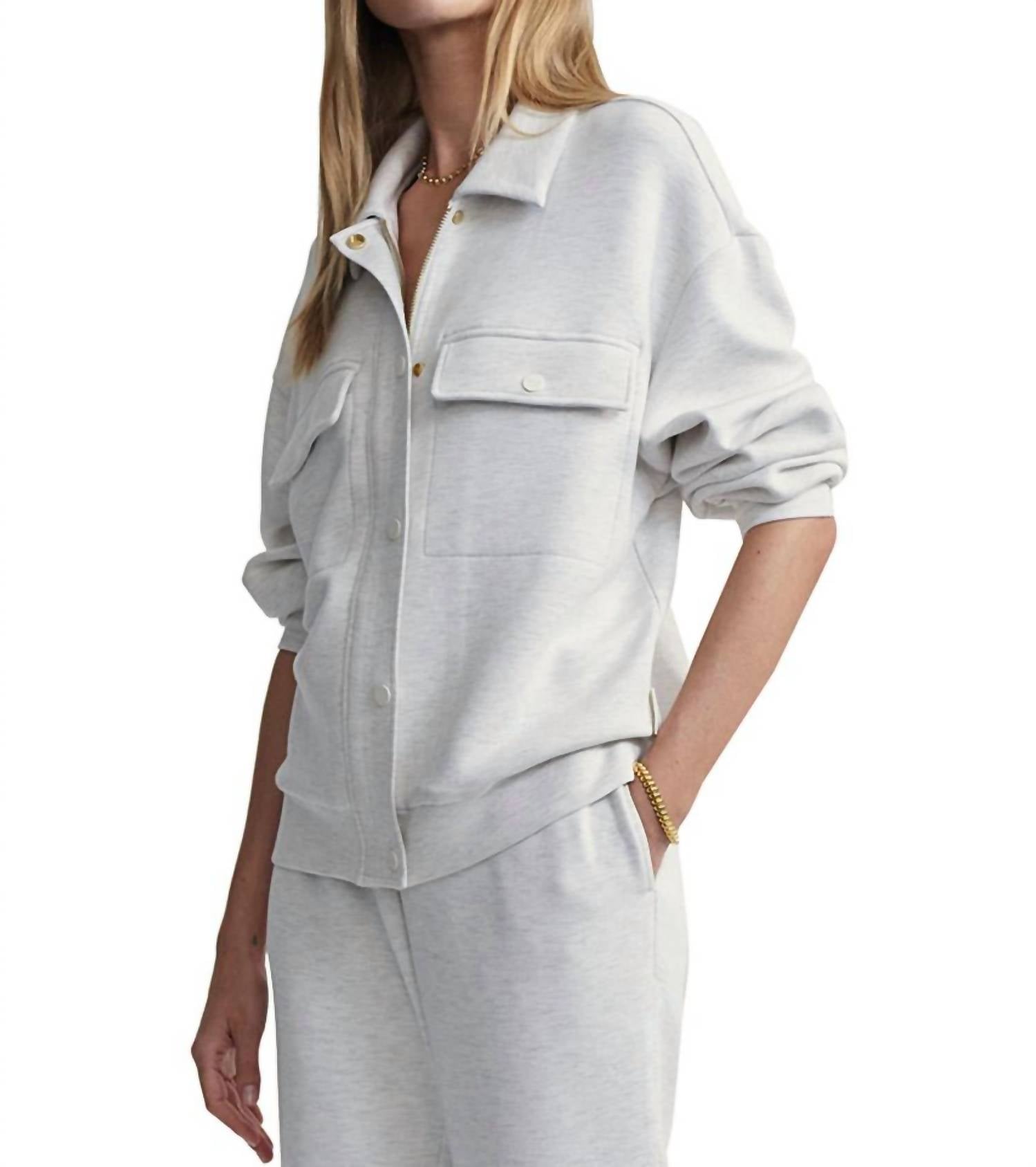 Elizabeth Jacket In Ivory Marl