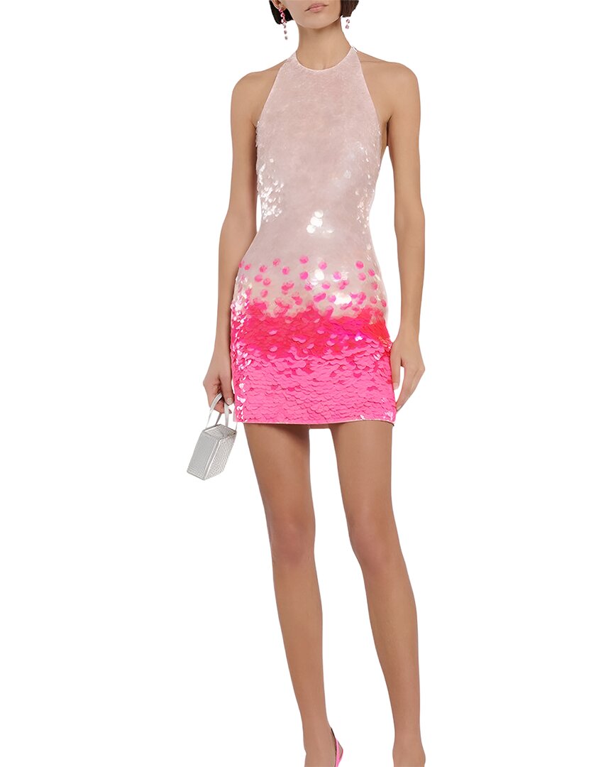 LINDA CHARM Embellished Mini Dress