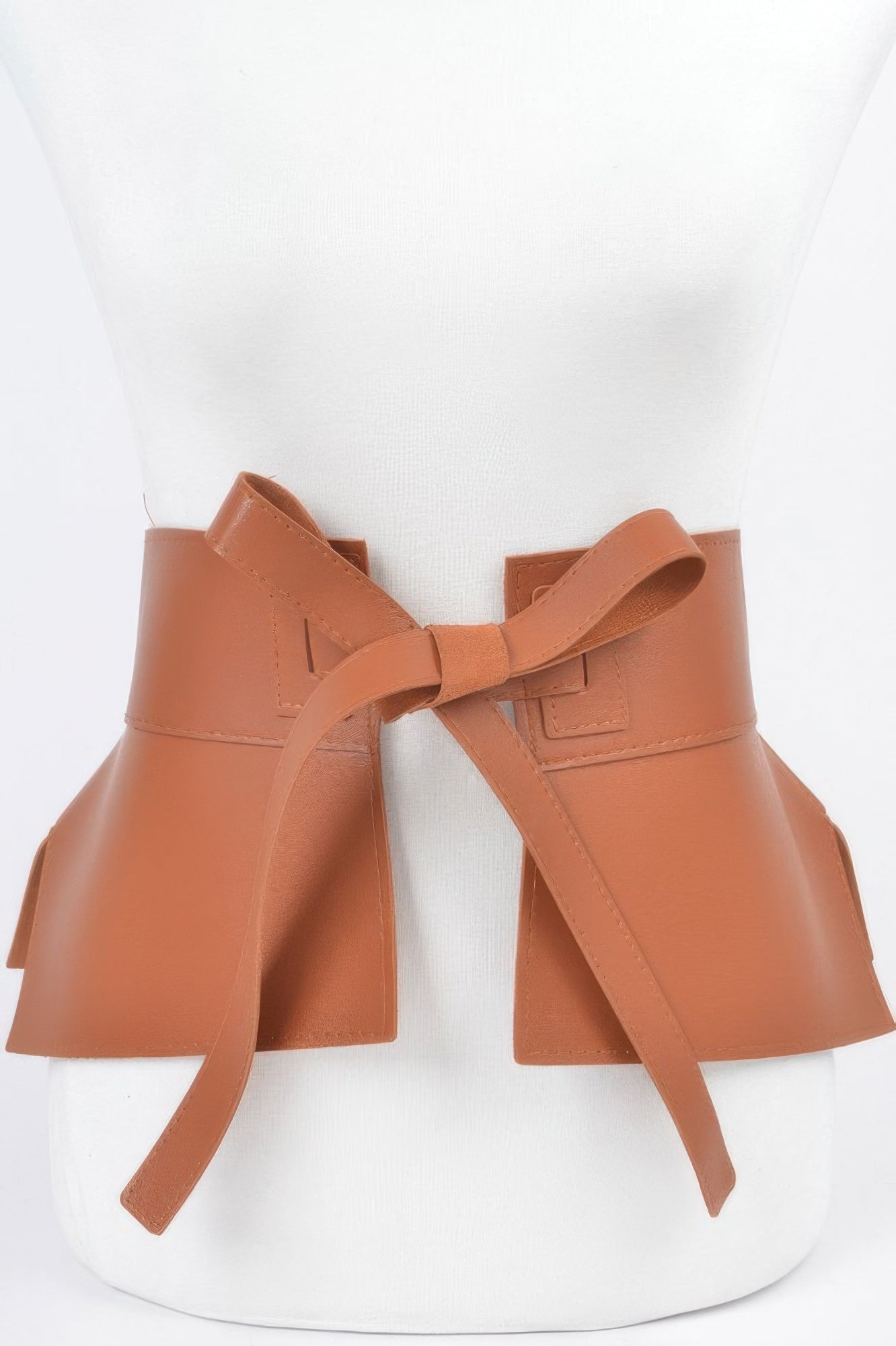 Stylish Wide Waist Belt in Faux Leather`