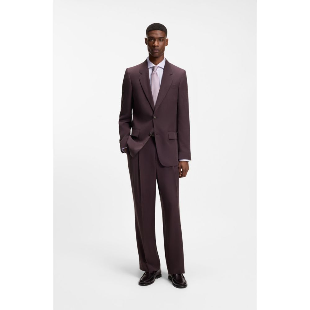 Slim-fit shirt in a structured cotton blend