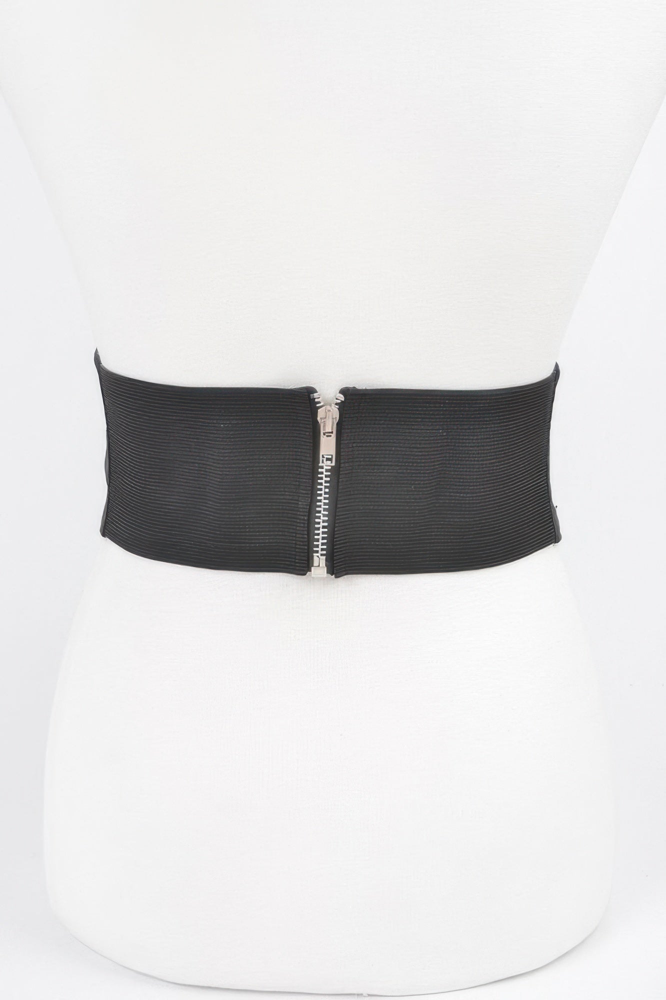 Wide Corset-Style Elastic Waist Cinch Belt