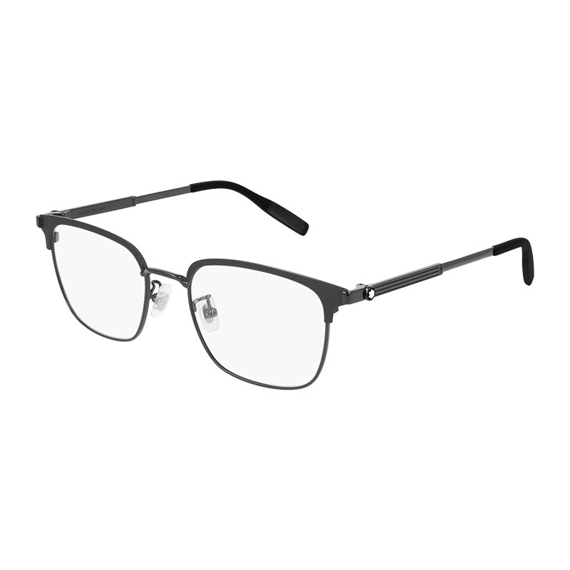 Montblanc Sunglasses Square Full Rim, Grey Frame And Clear Demo Lens Lens Mb0083Ok001