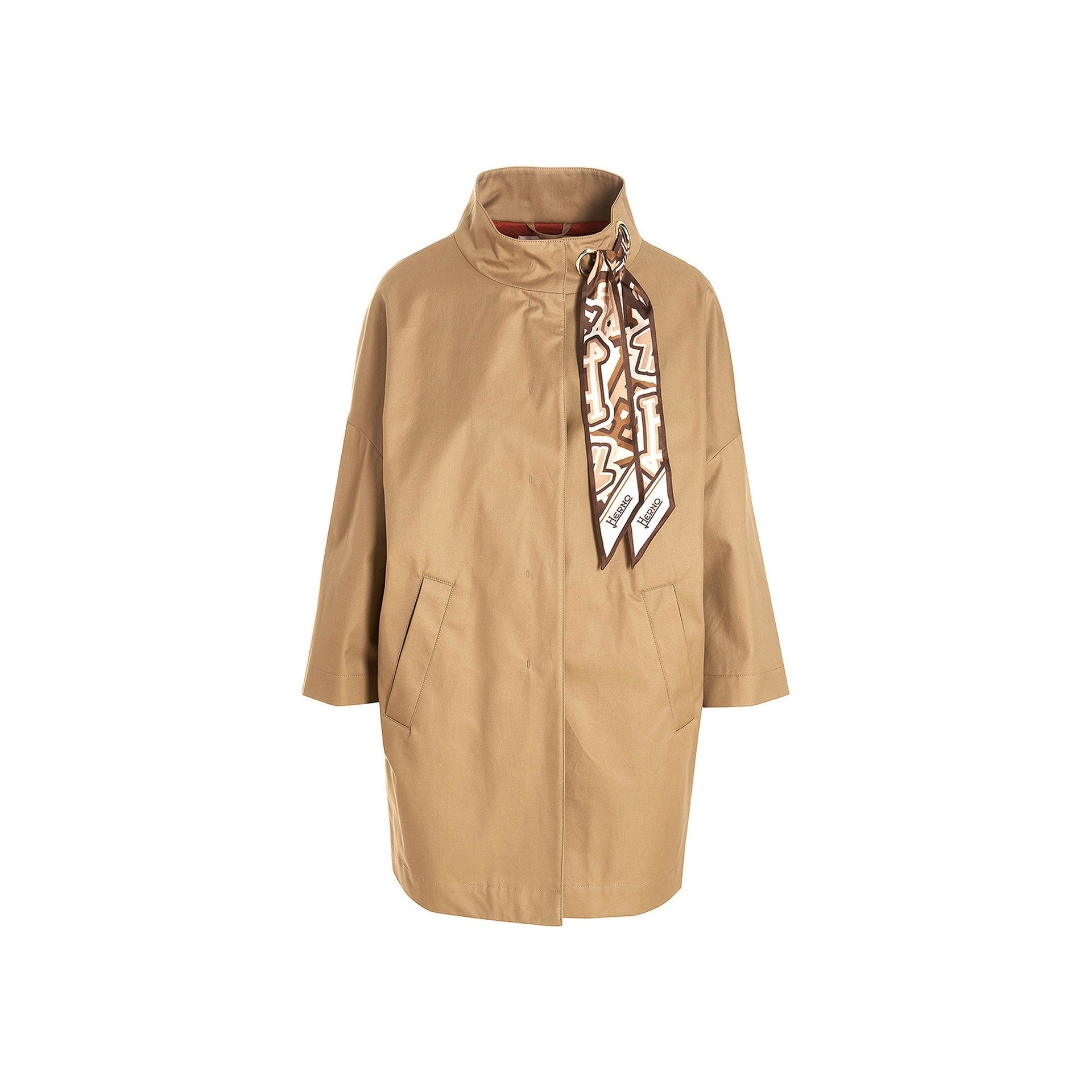 Herno Scarf Detailed Trench Coat Women
