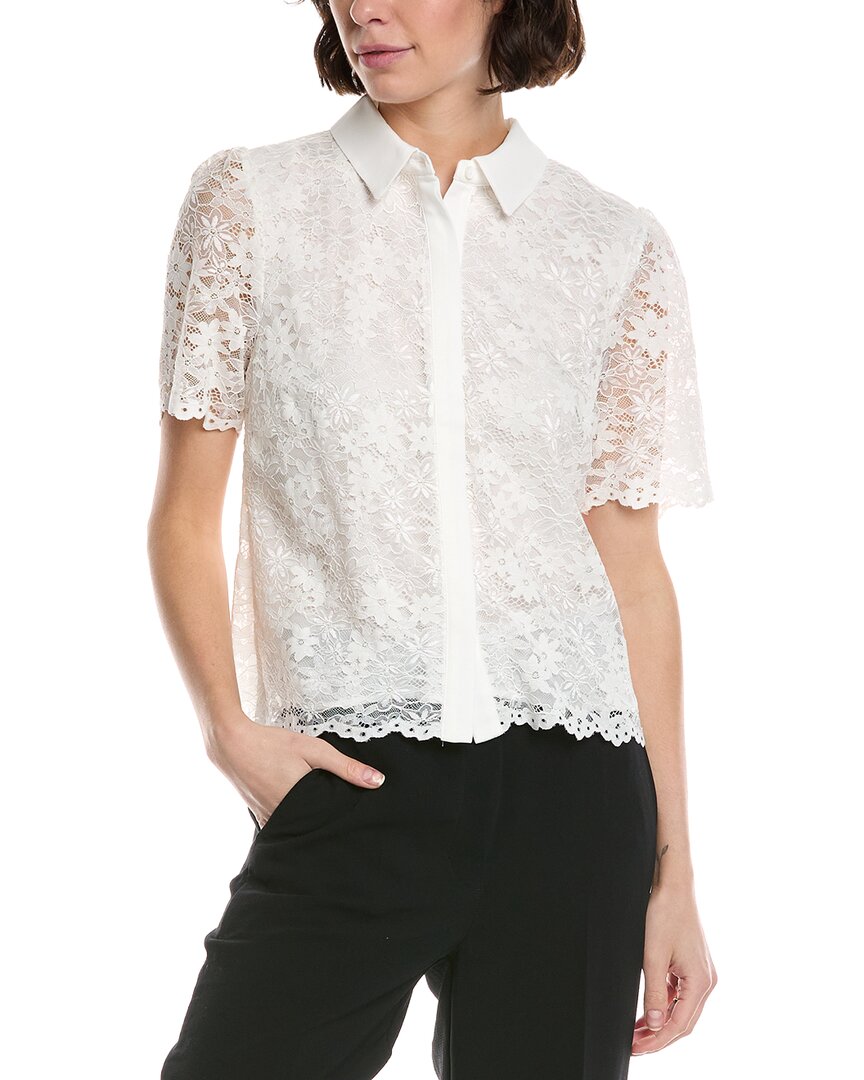 CeCe Hidden Placket Shirt