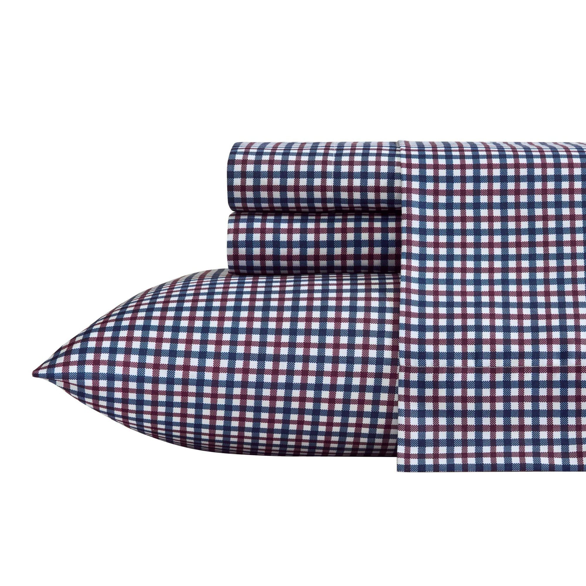 Nautica Heritage Plaid Blue Full Sheet Set