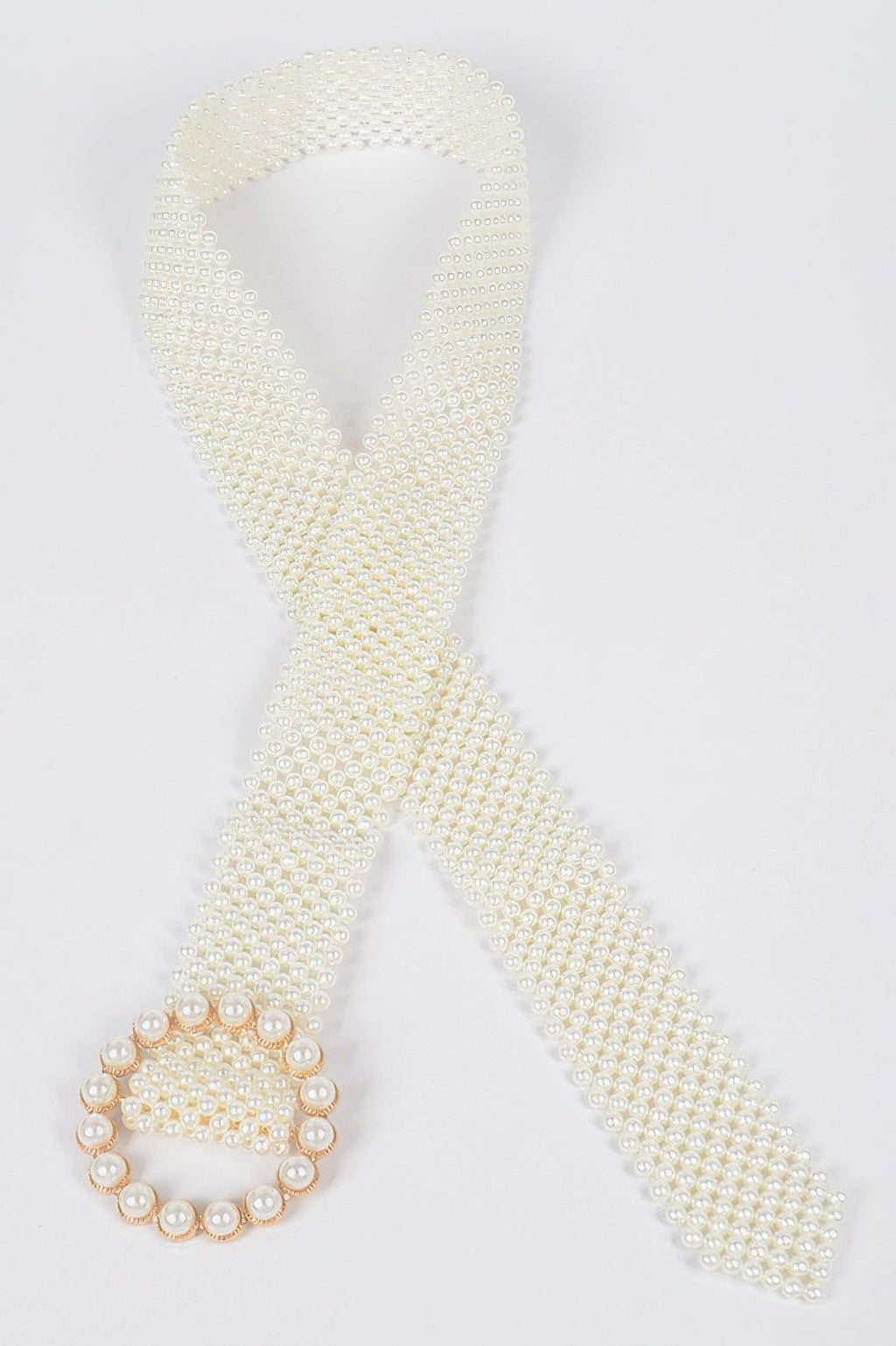 Classic Faux Pearl Beaded Belt