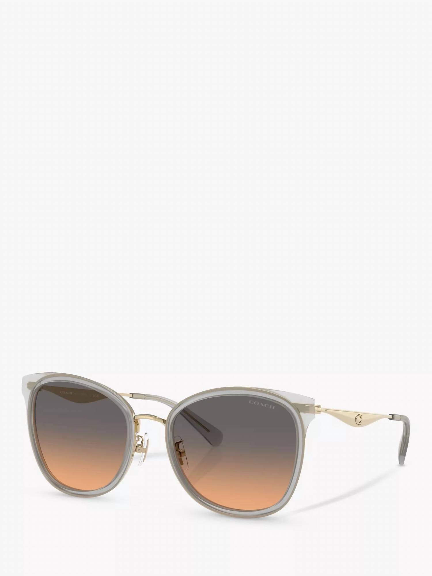 Women's Hc 7170 Sunglasses In Light Gold/dove Grey
