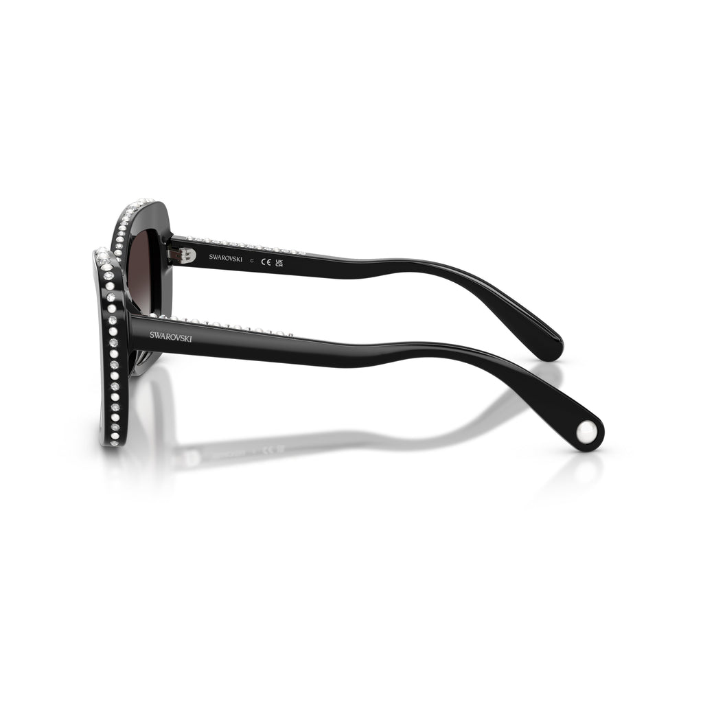 0Sk6062U Oversized Square Sunglasses with Crystal Accents