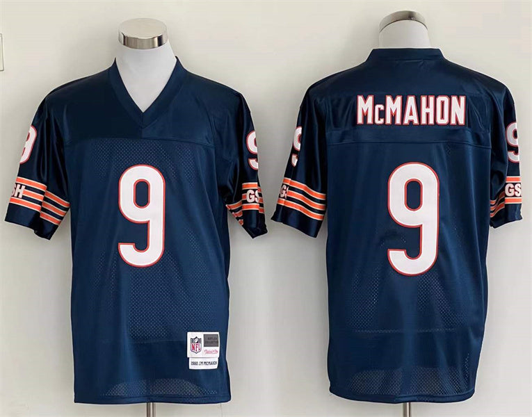 Men's Chicago Bears Jim McMahon Mitchell & Ness Navy Legacy Replica jersey