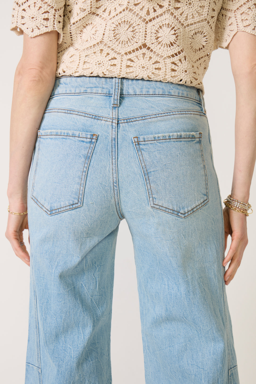 Women's Meg Wide Leg w Side Panel Jeans
