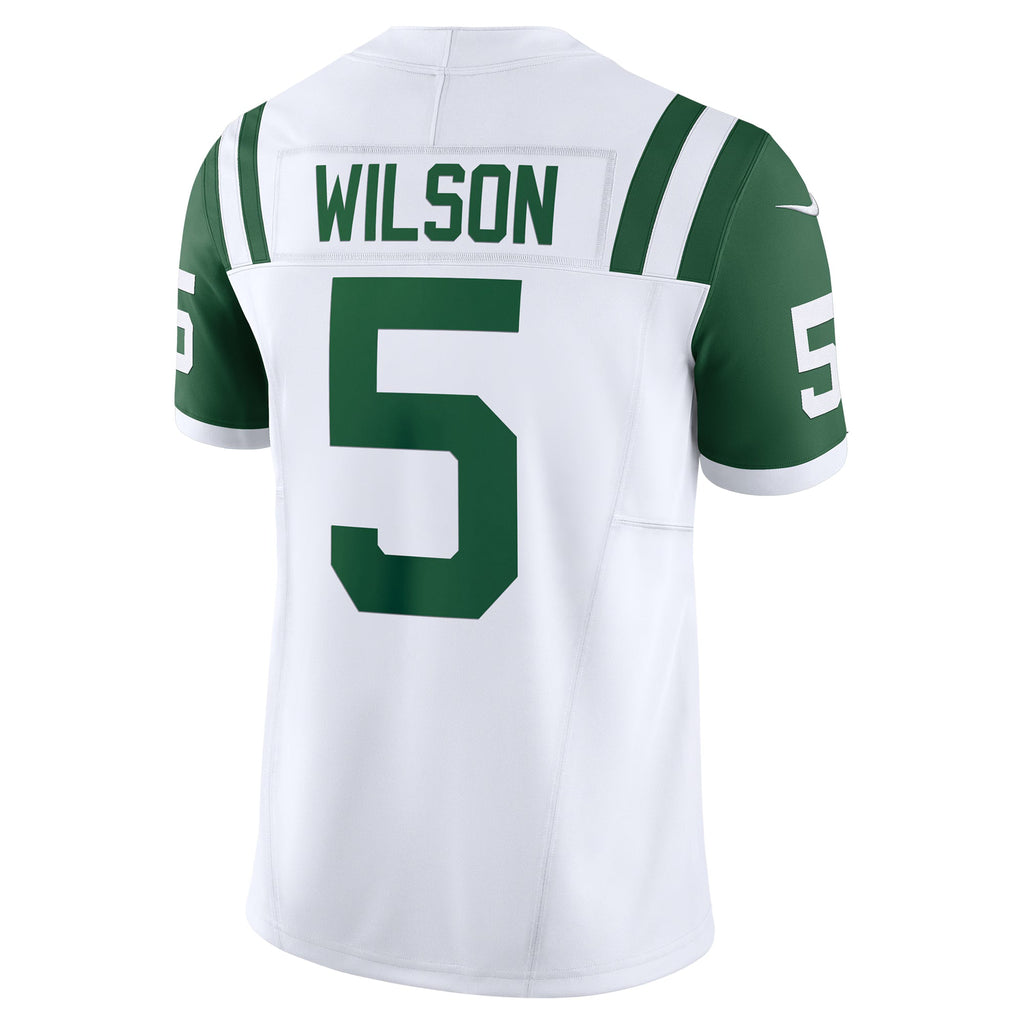 New York Jets Garrett Wilson White Classic Alternate Vapor F.U.S.E. Limited Jersey