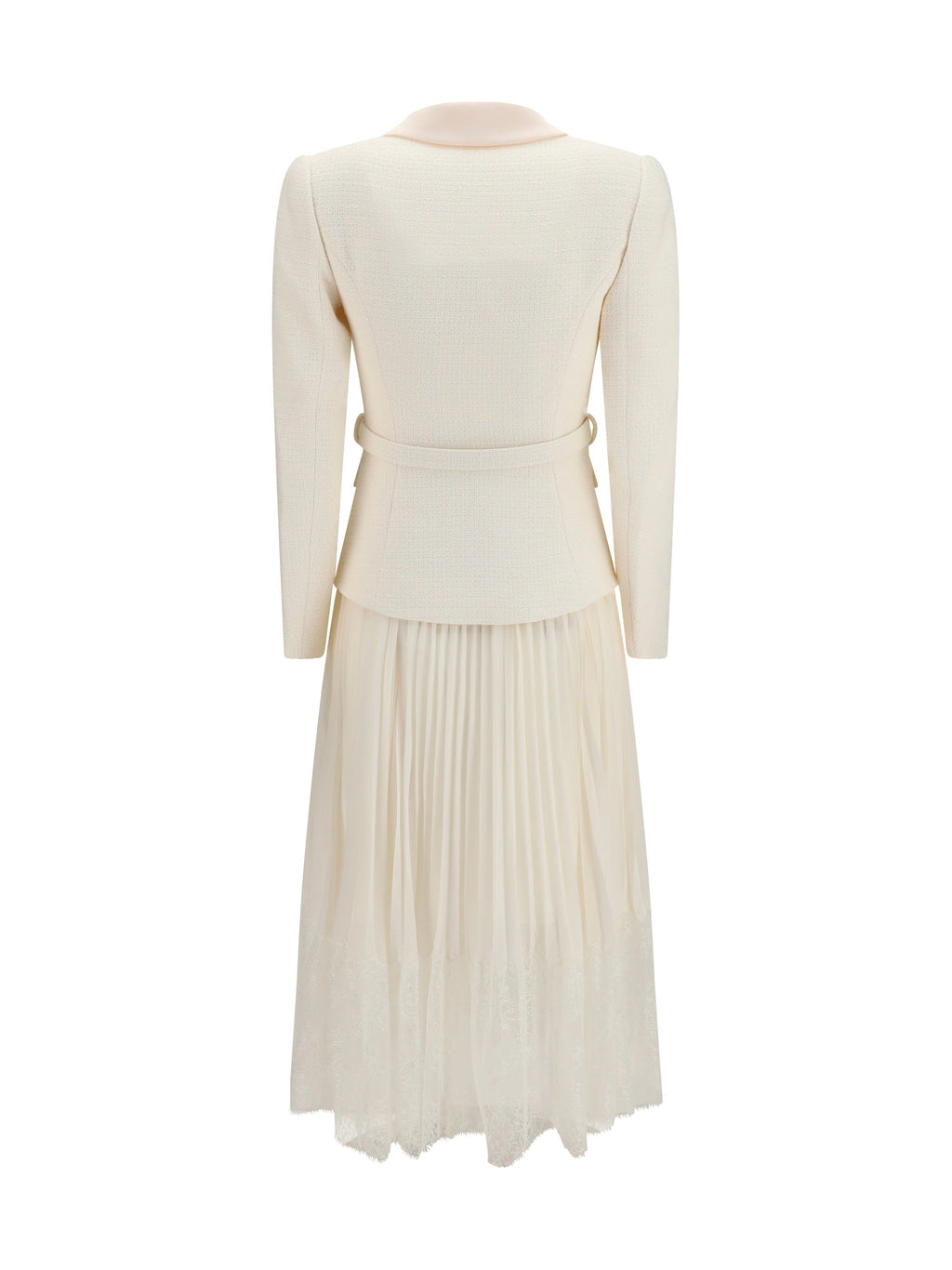 Self-Portrait Women Bouclé Midi Dress With Shawl Collar