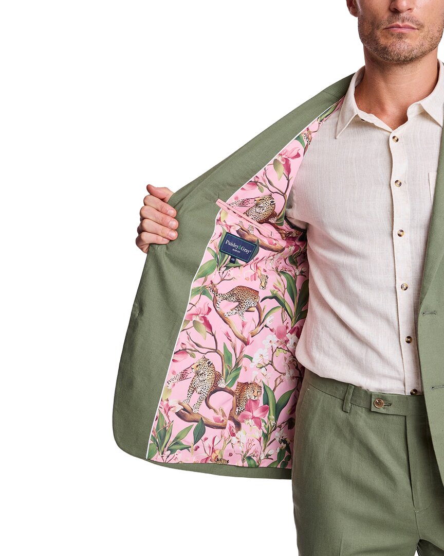 Paisley & Gray Dover Linen-Blend Jacket