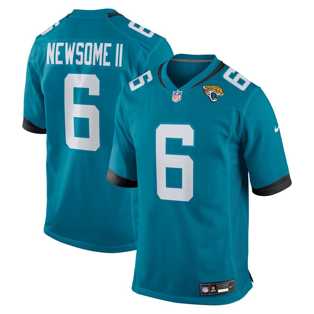 Jacksonville Jaguars Greg Newsome II Teal Team Game Jersey